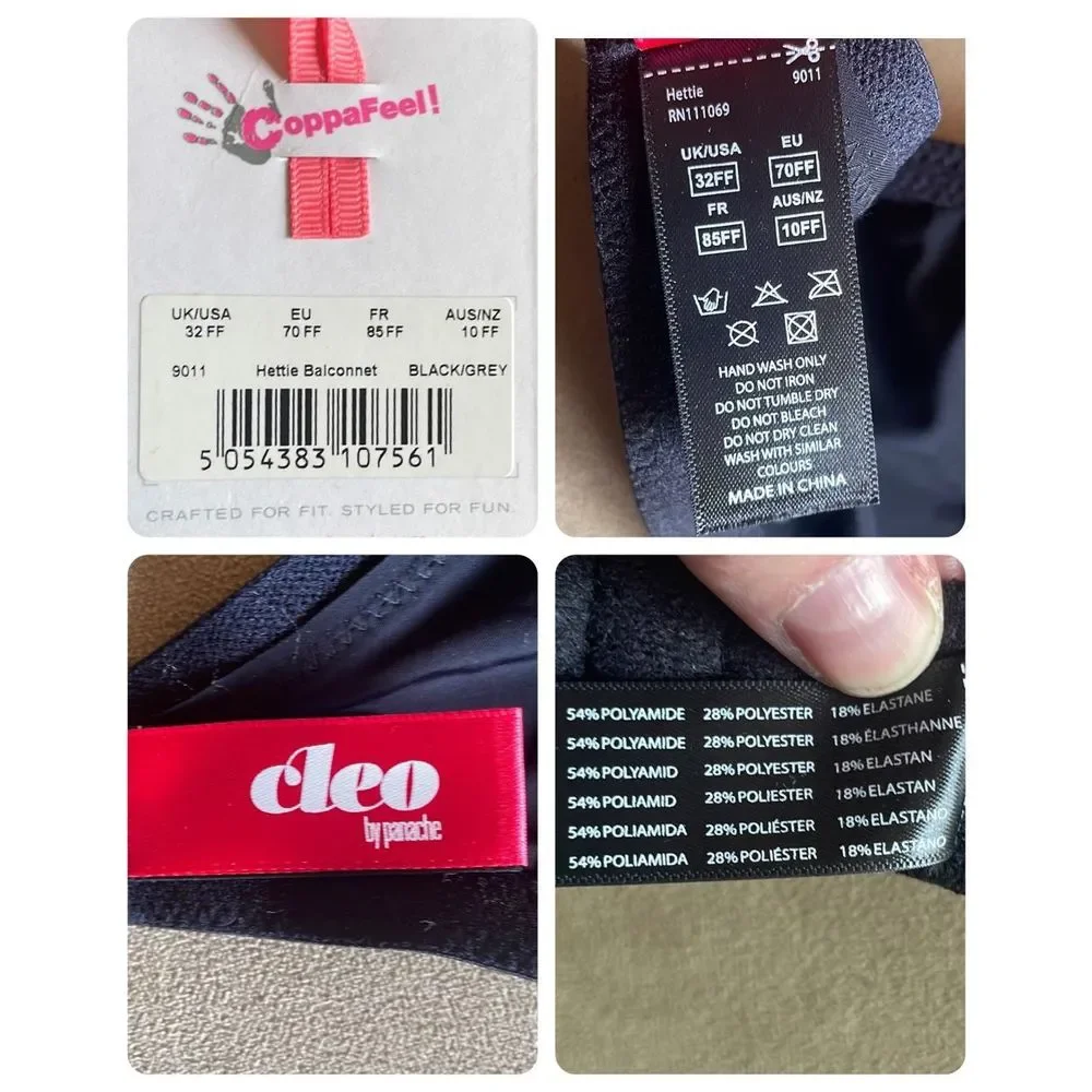 Cleo by Panache Hettie Balconnet Bra 9011 size 32FF - Picture 3 of 7